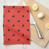 Minimalistisches Wassermelonenmuster Handtuch (Viertel Falte)