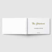 Minimalistisches Wedding Gold Foil Gästebuch (Voll)