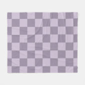 Minimalistisches, weiches Lavendel-Karomuster Fleecedecke (Vorderseite (Horizontal))