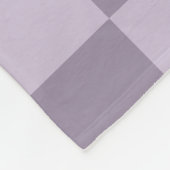 Minimalistisches, weiches Lavendel-Karomuster Fleecedecke (Ecke)