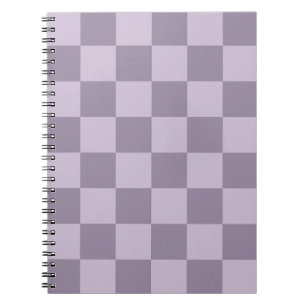 Minimalistisches, weiches Lavendel-Karomuster  Notizblock
