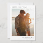 Minimalistisches Weihnachten Einfaches Informelles (Vorderseite)