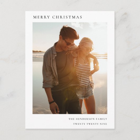 Minimalistisches Weihnachten Einfaches Informelles (Vorderseite)