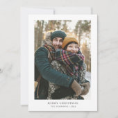 Minimalistisches Weihnachten Elegantes Einfaches T (Vorderseite)