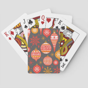 Minimalistisches Weihnachts-Ästhetik-Muster - Feie Spielkarten