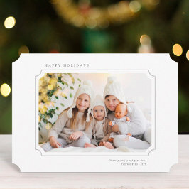 Minimalistisches Weihnachts-Foto Landschaft Feiertagskarte