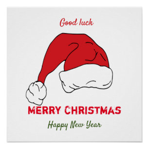 Minimalistisches Weihnachts- und Neujahrsgeschenk- Poster