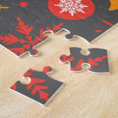 Minimalistisches Weihnachtsästhetik-Muster - Feier Puzzle (Seite)