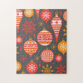 Minimalistisches Weihnachtsästhetik-Muster - Feier Puzzle