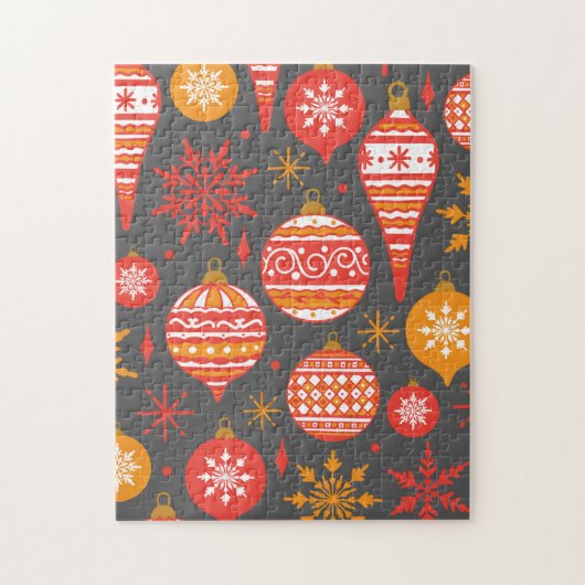 Minimalistisches Weihnachtsästhetik-Muster - Feier Puzzle (Vertikal)