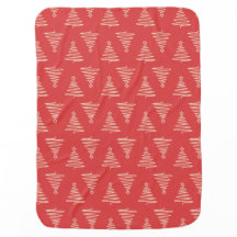 Minimalistisches Weihnachtsbaum Baby Blanket