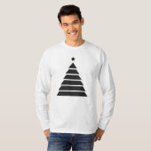 Minimalistisches Weihnachtsbaumdesign T-Shirt (Vorne ganz)