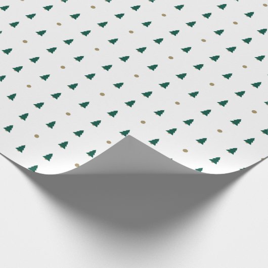 Minimalistisches Weihnachtsbaumpapier Geschenkpapier (Ecke)
