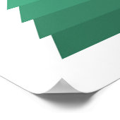 Minimalistisches Weihnachtsbaumposter Poster (Ecke)