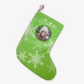 Minimalistisches Weihnachtsfest im Foto Kleiner Weihnachtsstrumpf (Vorderansicht (hängend))