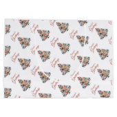 Minimalistisches Weihnachtsfest in individueller F Große Geschenktüte (Rückseite)