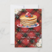 Minimalistisches Weihnachtsfrühstück Einladung zum (Vorderseite)