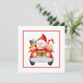 Minimalistisches Weihnachtsgebäck Feiertagskarte (Stehend Vorderseite)