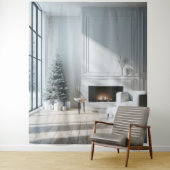 Minimalistisches Weihnachtsglühen Wandteppich (Beispiel)