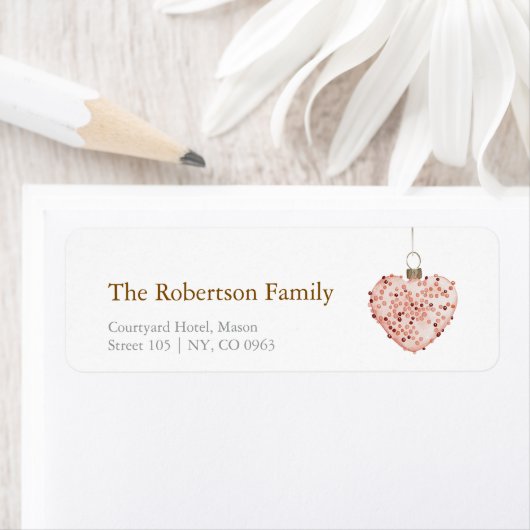 Minimalistisches Weihnachtsherz (Insitu)