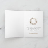 Minimalistisches Weihnachtsherz Feiertagskarte (Innenseite)