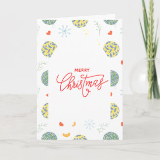 Minimalistisches Weihnachtsmuster Feiertagskarte