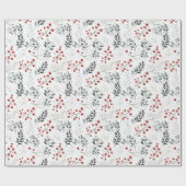 Minimalistisches Weihnachtsmuster Geschenkpapier (Flach)