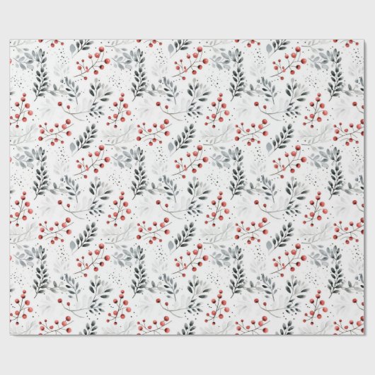 Minimalistisches Weihnachtsmuster Geschenkpapier (Flach)