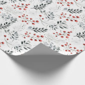 Minimalistisches Weihnachtsmuster Geschenkpapier (Ecke)