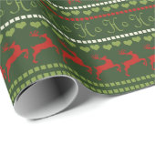 Minimalistisches Weihnachtsmuster - Schneeflocken, Geschenkpapier (Rolleneckpunkt)