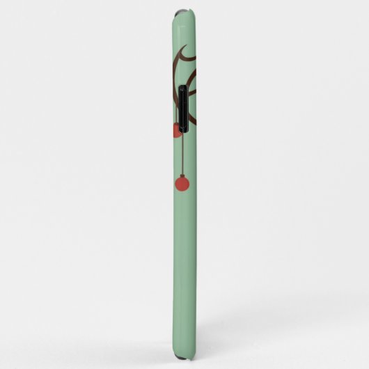 Minimalistisches Weihnachtsschenk für Rentiere Case-Mate iPhone Hülle (Hinten/Rechts)