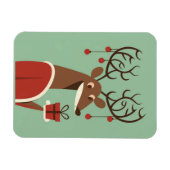 Minimalistisches Weihnachtsschenk für Rentiere Magnet (Horizontal)
