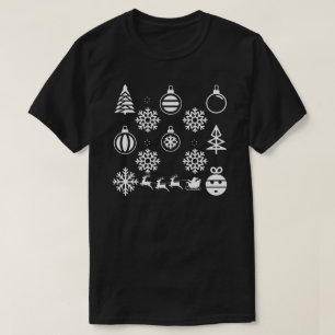 Minimalistisches Weihnachtssymbol Unisex Moderne T-Shirt