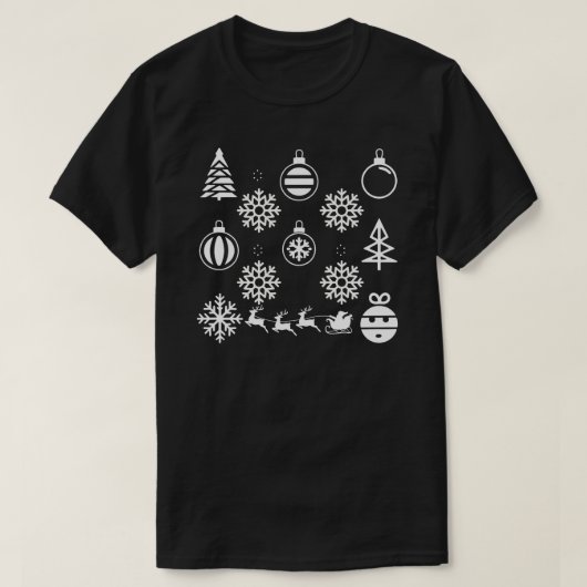 Minimalistisches Weihnachtssymbol Unisex | Moderne T-Shirt (Design vorne)