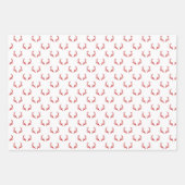 Minimalistisches Weihnachtswrapping Paper Trio Geschenkpapier Set (Vorderseite 3)
