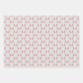 Minimalistisches Weihnachtswrapping Paper Trio Geschenkpapier Set (Vorderseite)