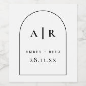 Minimalistisches Weinetikett (Einzelnes Label)