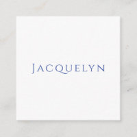 Minimalistisches Weiß Blau Einfach Elegant Modern 