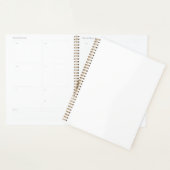Minimalistisches Weiß einfarbig einfache moderne Planer (Anzeige)