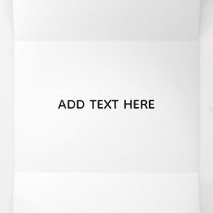Minimalistisches Weiß Elegant für jeden Anlass Dreifach Gefaltete Karte