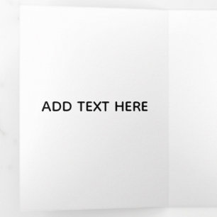 Minimalistisches Weiß Elegant für jeden Anlass Dreifach Gefaltete Karte