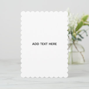 Minimalistisches Weiß Elegant für jeden Anlass Feiertagskarte