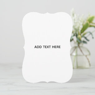Minimalistisches Weiß Elegant für jeden Anlass Feiertagskarte