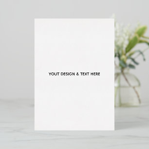 Minimalistisches Weiß Elegant für jeden Anlass Folien Feiertagskarte