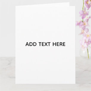 Minimalistisches Weiß Elegant für jeden Anlass Karte