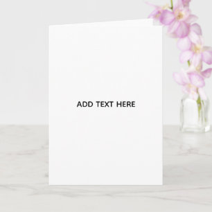 Minimalistisches Weiß Elegant für jeden Anlass Karte