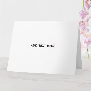 Minimalistisches Weiß Elegant für jeden Anlass Karte