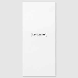 Minimalistisches Weiß Elegant für jeden Anlass Magnetkarte