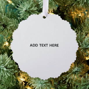 Minimalistisches Weiß Elegant für jeden Anlass Ornament Karte