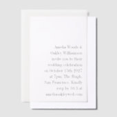 Minimalistisches Weiß Elegant Stilvolle Moderne Ho Pergament Einladungen (Versetzt)